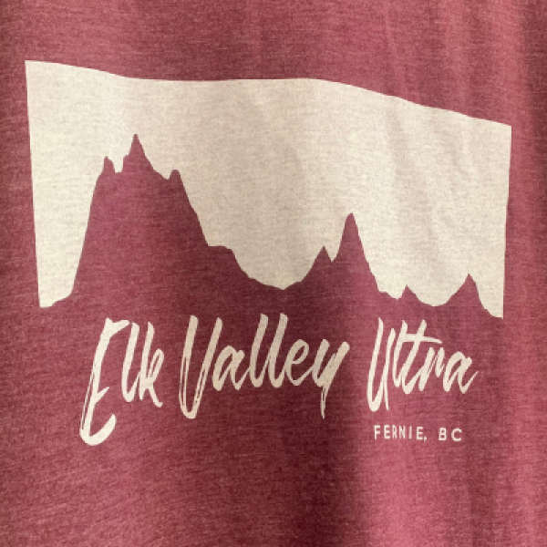 Elk Valley Ultra – Burgundy Unisex Tee
