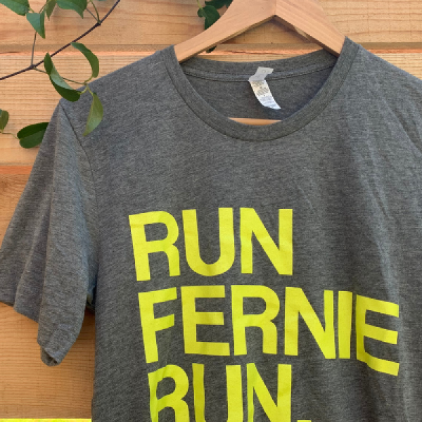 Run Fernie Run – Grey Unisex Tee